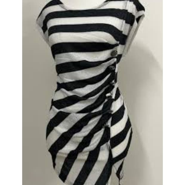 언밸런스 셔링 롱 티셔츠