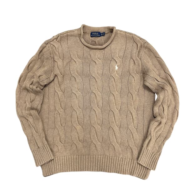 폴로 롤넥 우먼스 케이블 니트(S)