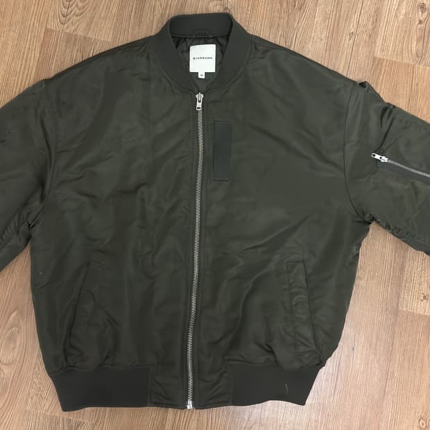 급처)지오다노 오버핏 MA-1 올리브 카키 XL