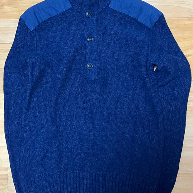 [XS] 폴로 랄프로렌 숄더 패치 버튼업 스웨터