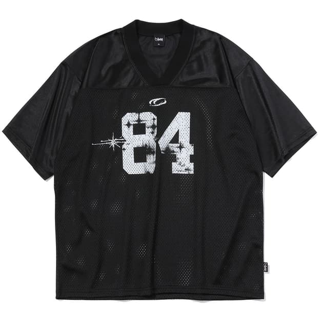 크럼프 84 메쉬 풋볼 져지 반팔 티셔츠 블랙 XL