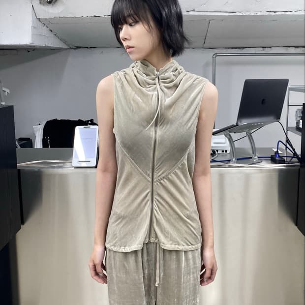 릭오웬스 FW18 SISYPHUS 벨벳 베스트