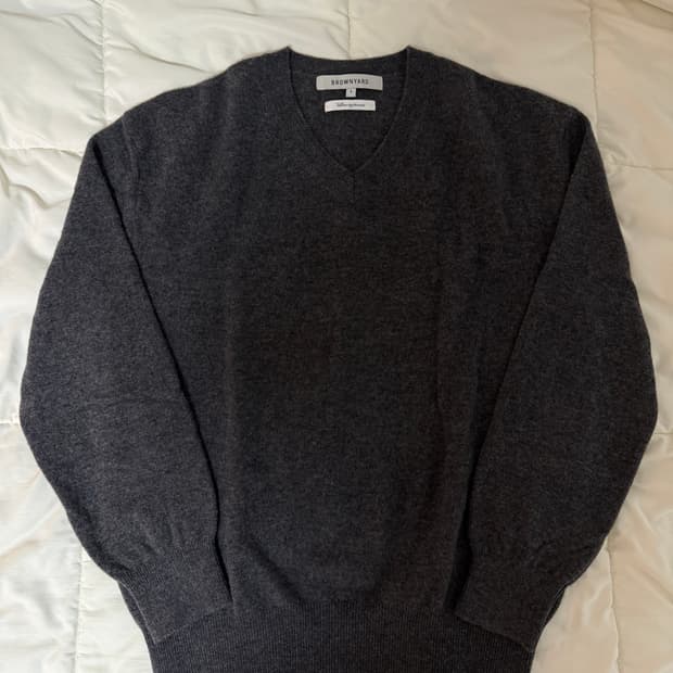 [3]브라운야드 Extra Super Fine V Neck Knit 니트