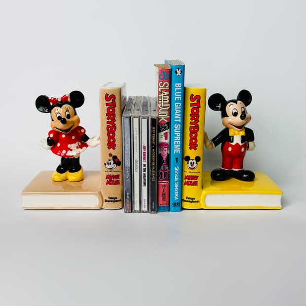 Vintage | 미키마우스 미니마우스 북앤드