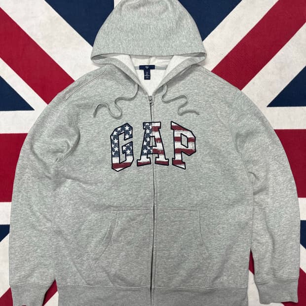 Gap 올드스쿨 성조기 후드집업