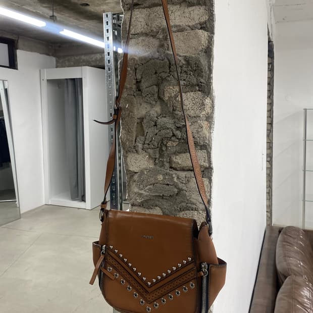 디젤 스터드 웨스턴 숄더 백