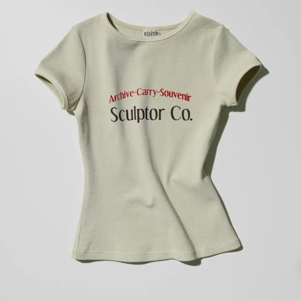 스컬프터 Archive Pigment Baby Tee Dusty Ivor