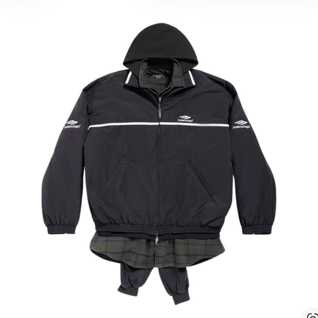 발렌시아가 3b 레이어드 트랙수트 자켓