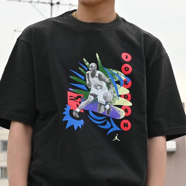 아트모스 한정 나이키 조던 HL 도쿄 빈티지 1985 반팔 티셔츠 XL