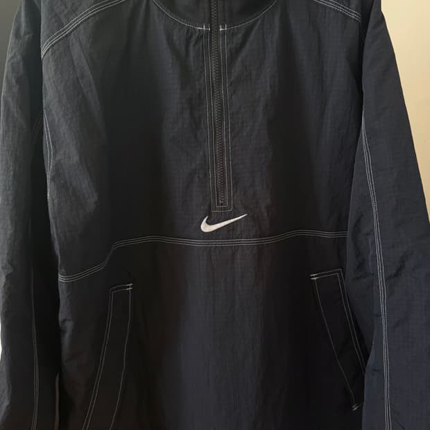 슈프림 x 나이키 립스탑 풀오버 블랙 - 24SS