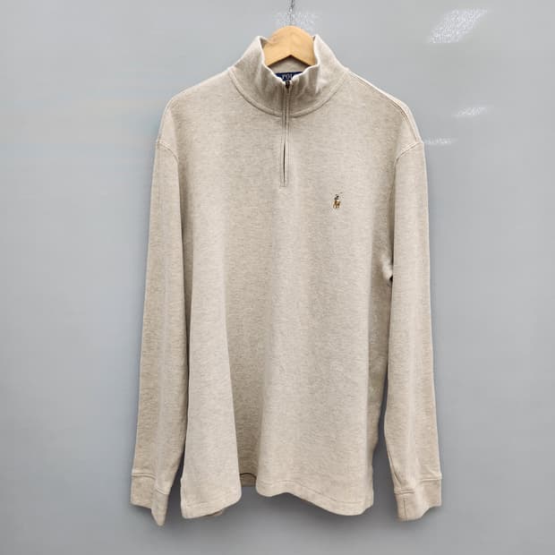 Polo 폴로 랄프로렌 베이지 반집업 니트