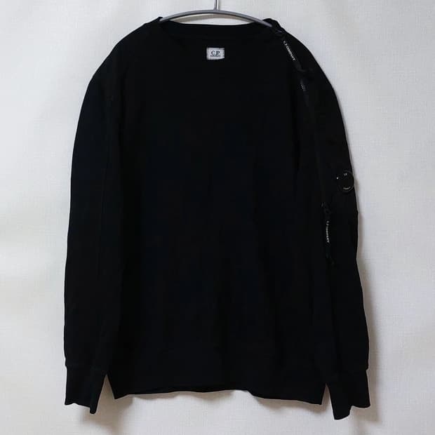 CP컴퍼니 남성 렌즈 와펜 사선 지퍼 워싱 맨투맨 C.P. 씨피컴퍼니