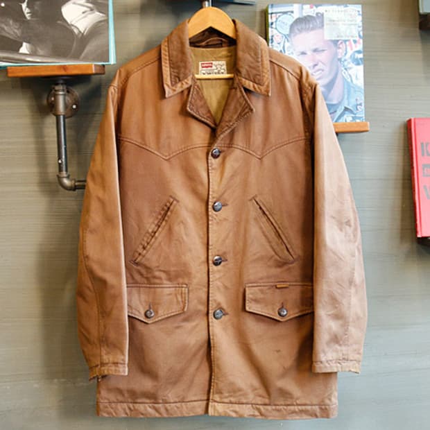 [L] 90s 리바이스 웨스턴 자켓 브라운 (매키노 코트)