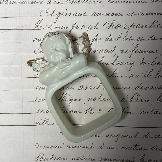 빈티지 천사 냅킨링 