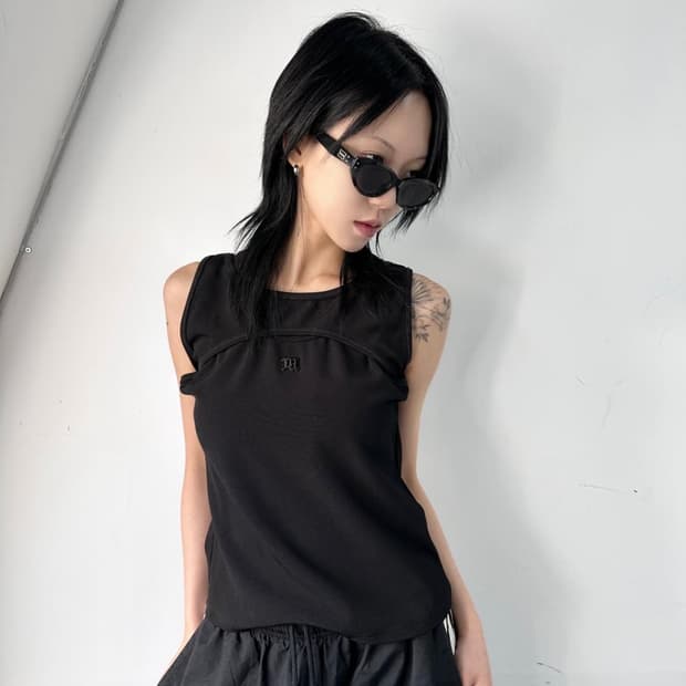 미스비헤이브 져지 슬리브리스 탑