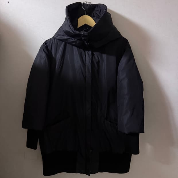 미우미우 후드 오리털 야상 점퍼 46 (오버핏 77까지)