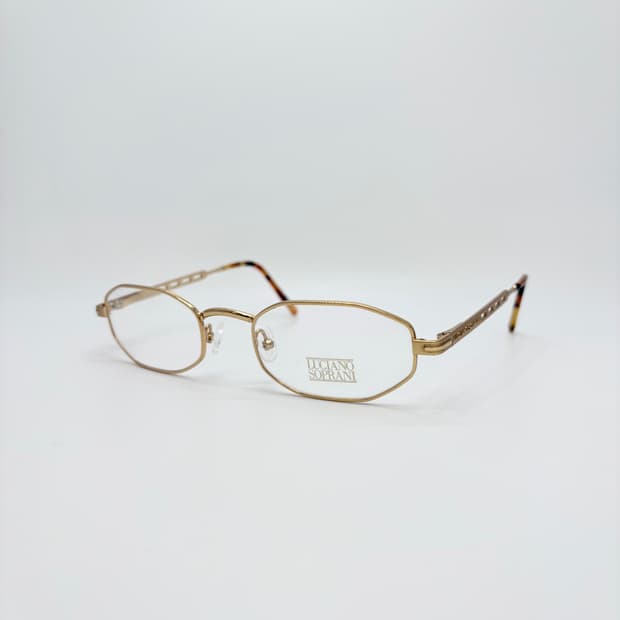 LUCIANO SOPRANI 골드 메탈 빈티지 안경