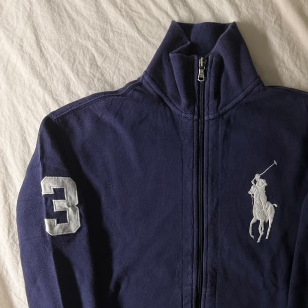 폴로 빅포니 집업 네이비