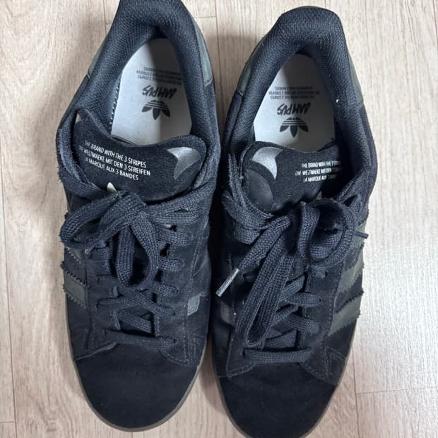 아디다스 캠퍼스 00s 블랙 280 팝니다.