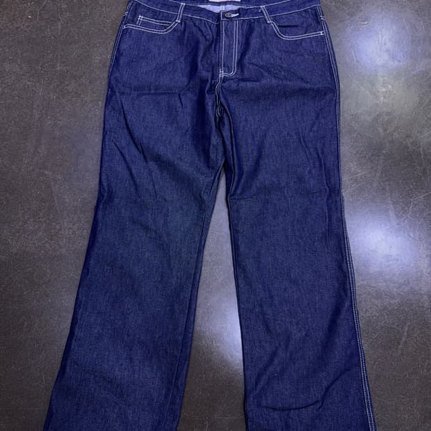 잉갈스 진스 와이드핏 딥인디고 데님팬츠 36