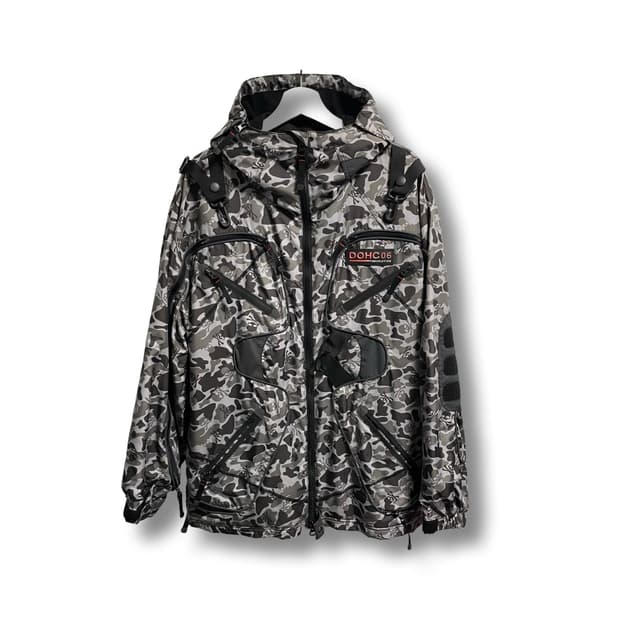 [L] DOHC06 카모플라쥬 후드 바람막이 자켓