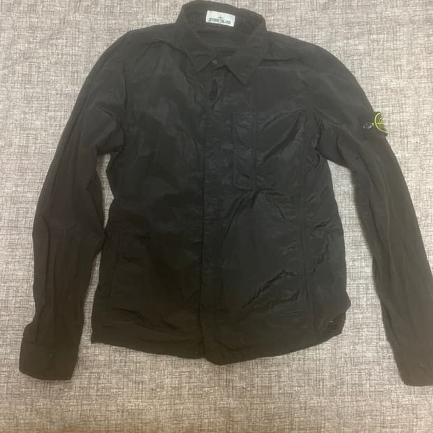 스톤아일랜드 나일론메탈 셔츠 블랙 M