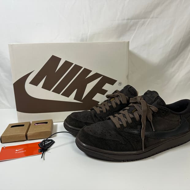 나이키 조던1X스캇 벨벳 브라운 (265)