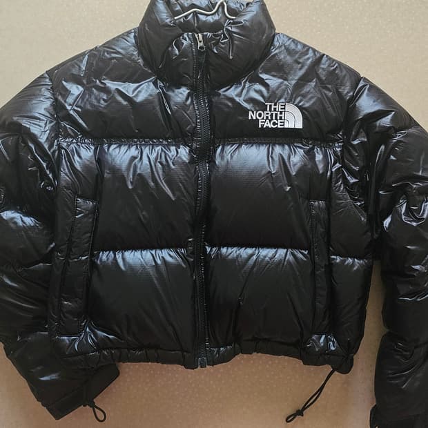 노스페이스 여성 눕시 숏패딩