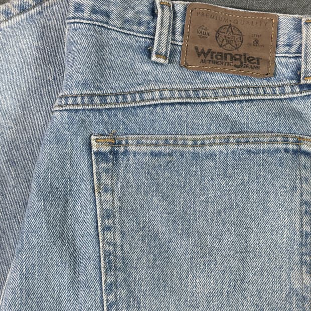 Premium QualityWrangler 스트레이트 핏 데님 팬츠 연청