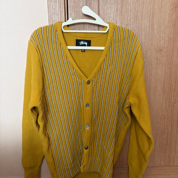 스투시 스트라이프 가디건 XS