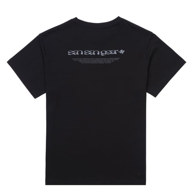 1 2 3 산산기어 24SS 로고 티셔츠 블랙 미개봉 새상품