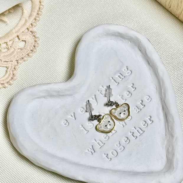 난 여전히 테디베어를 사랑해🧸🌼 테디베어 귀걸이🐻🤍