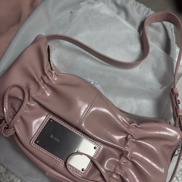 마땡킴 하프 셔링 백 (핑크)