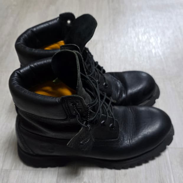 [255~260]팀버랜드 6인치 블랙 가죽부츠
