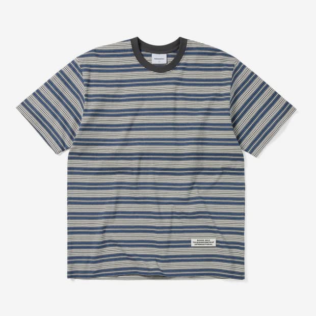 디스이즈네버댓 디네댓 스트라이프 반팔티 블루 Ssize