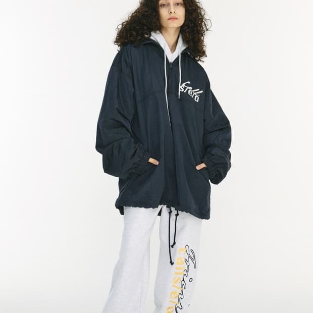 S/E/O 에스이오 나일론 아노락 네이비