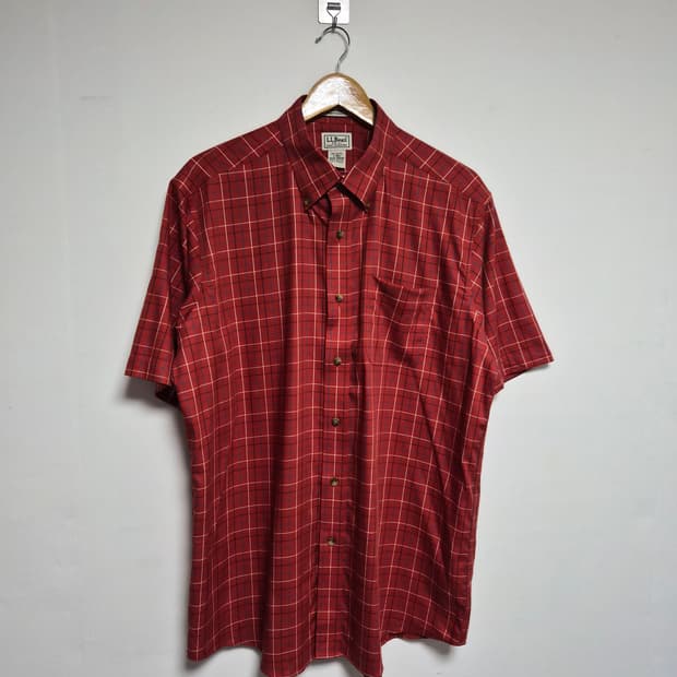 엘엘빈LLBEAN 반팔 체크 셔츠 L사이즈 - S283