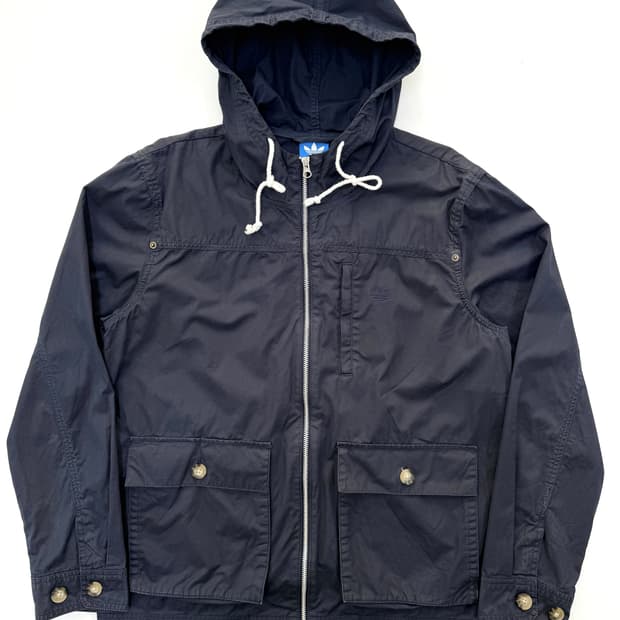 아디다스 오리지널 코튼 집업 후디