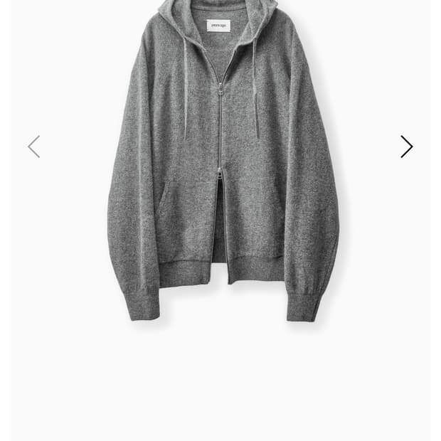 [L]이얼즈어고 폭스울 헤어리 후드집업