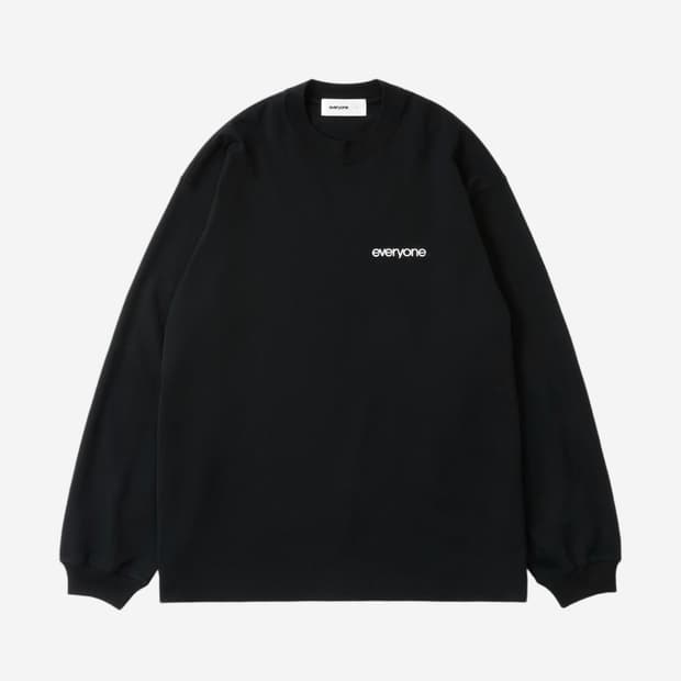 에브리원 오리지널 로고 롱슬리브 블랙
