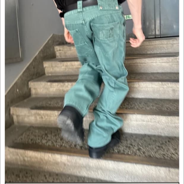 MPa CALF POCKET PANTS (EMERALD) m size