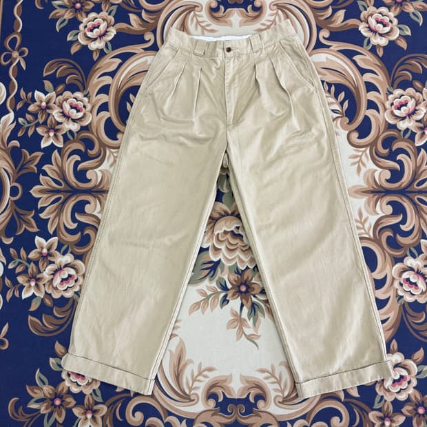 (M)아콤 AKOM&COMPANY 와이드 투턱 치노팬츠