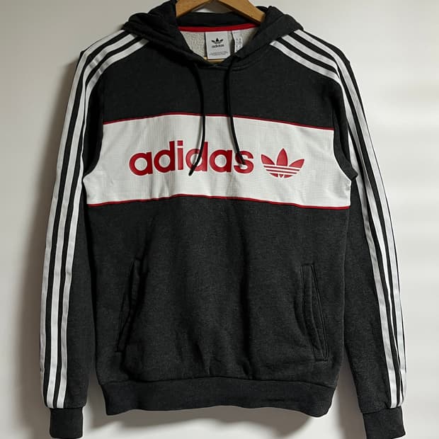 공용 아디다스 오버핏 후드 티셔츠 후드티 XS