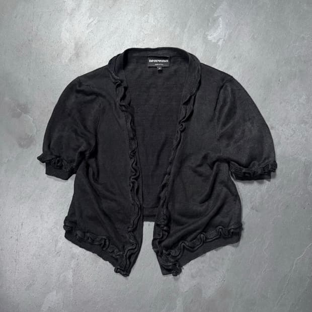Emporio Armani Ruffle Cardigan