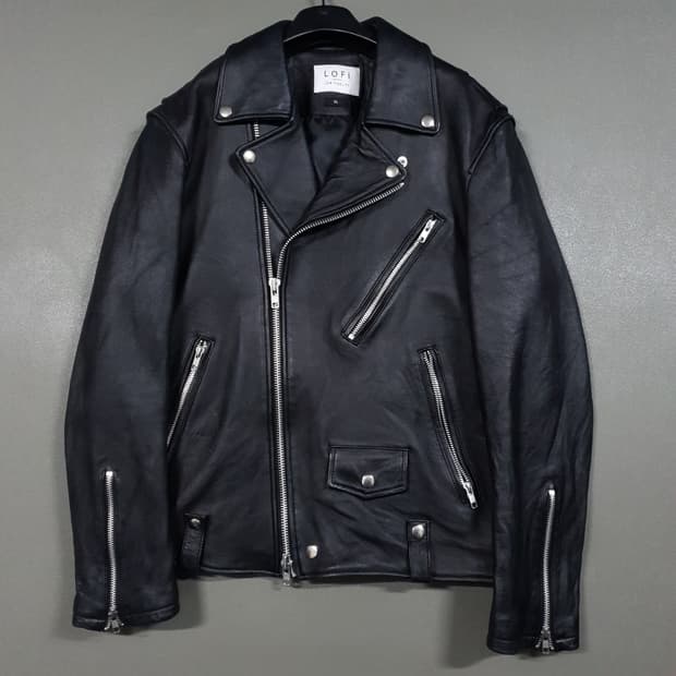 실측 M (95) 로파이 리얼 램스킨 레더 양가죽 라이더 자켓 LOFI
