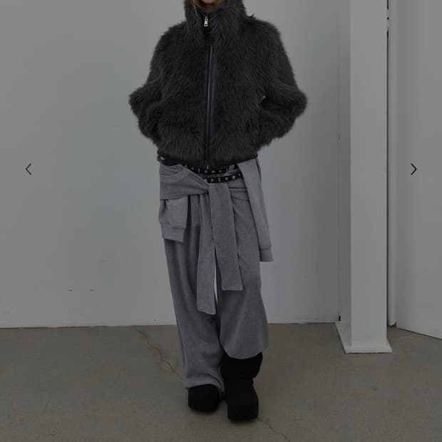 LCDC 엘씨디씨 퍼자켓 fur jacket 그레이 새상품