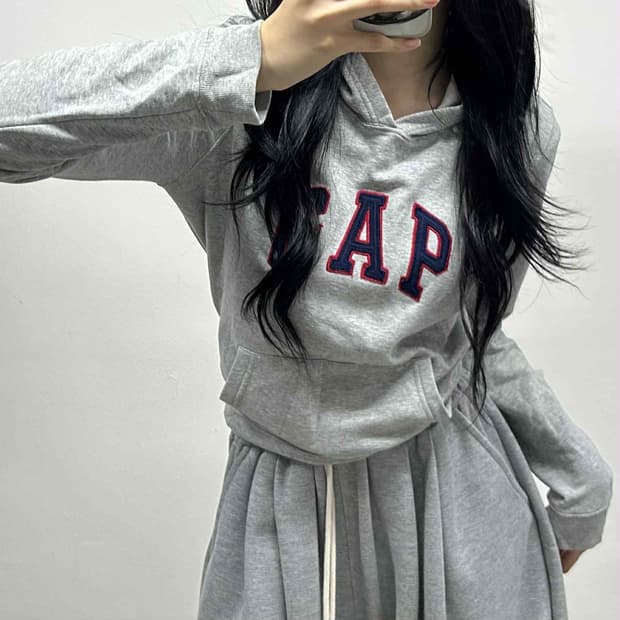 Gap 갭 그레이 걸즈 스웨트셔츠 후드티(XS)