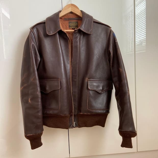 (38) 버즈릭슨 a-2 가죽자켓