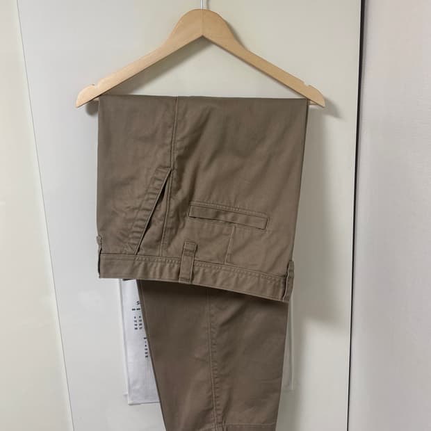 [85]유니클로u 와이드핏치노팬츠 베이지 