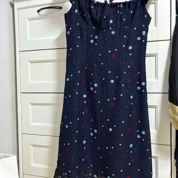 도트 네이비 원피스